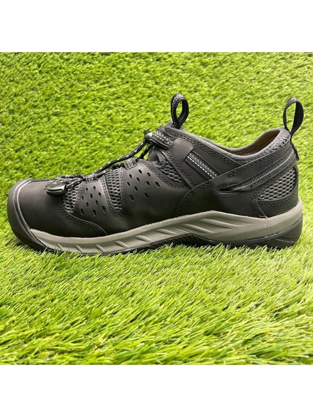 Keen Utility Atlanta Cool II Mens Size 11.5EE Black Steel Toe Safety Work Shoes